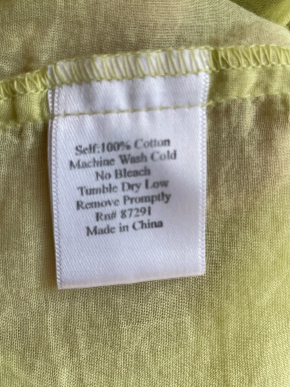 Johnny Was Boho Yellow/Green Tank with Pink Floral Embroidery - Picture 8 of 8